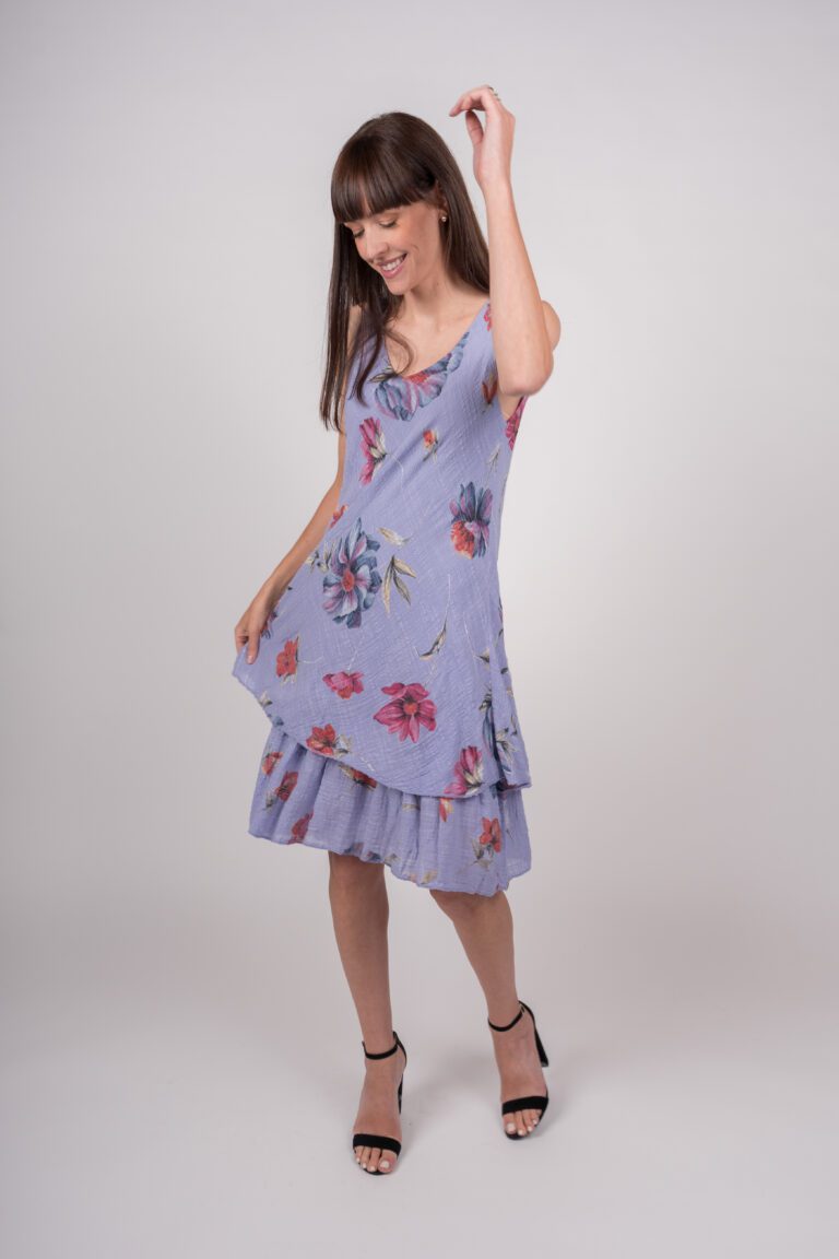 Linen Dress (Lilac)