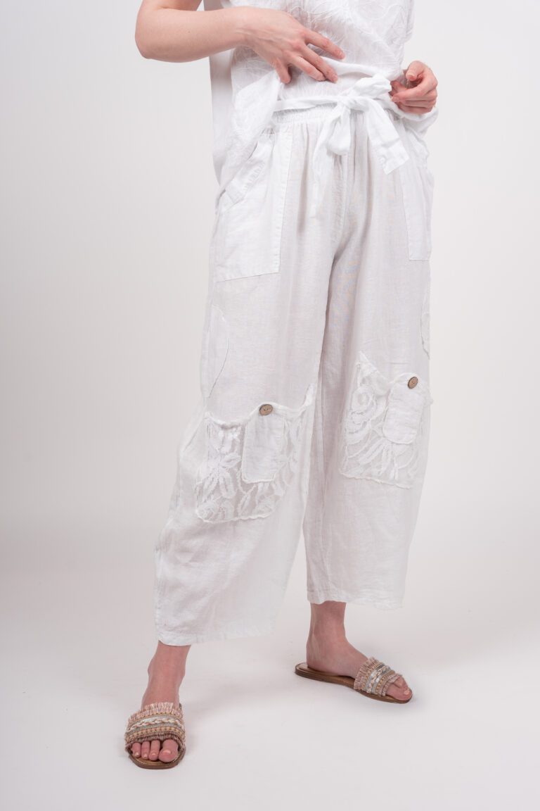 Linen Pants (White)